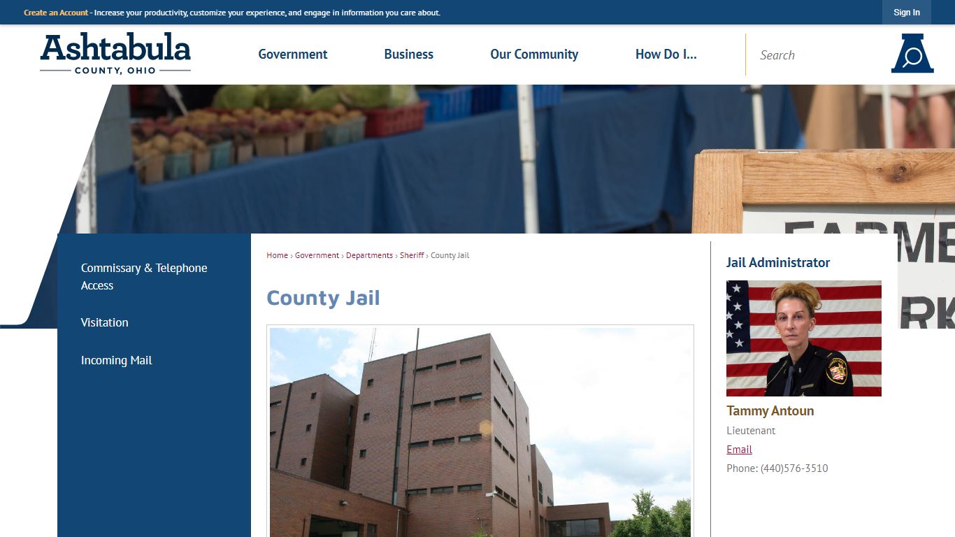 County Jail | Ashtabula County, OH - Official Website