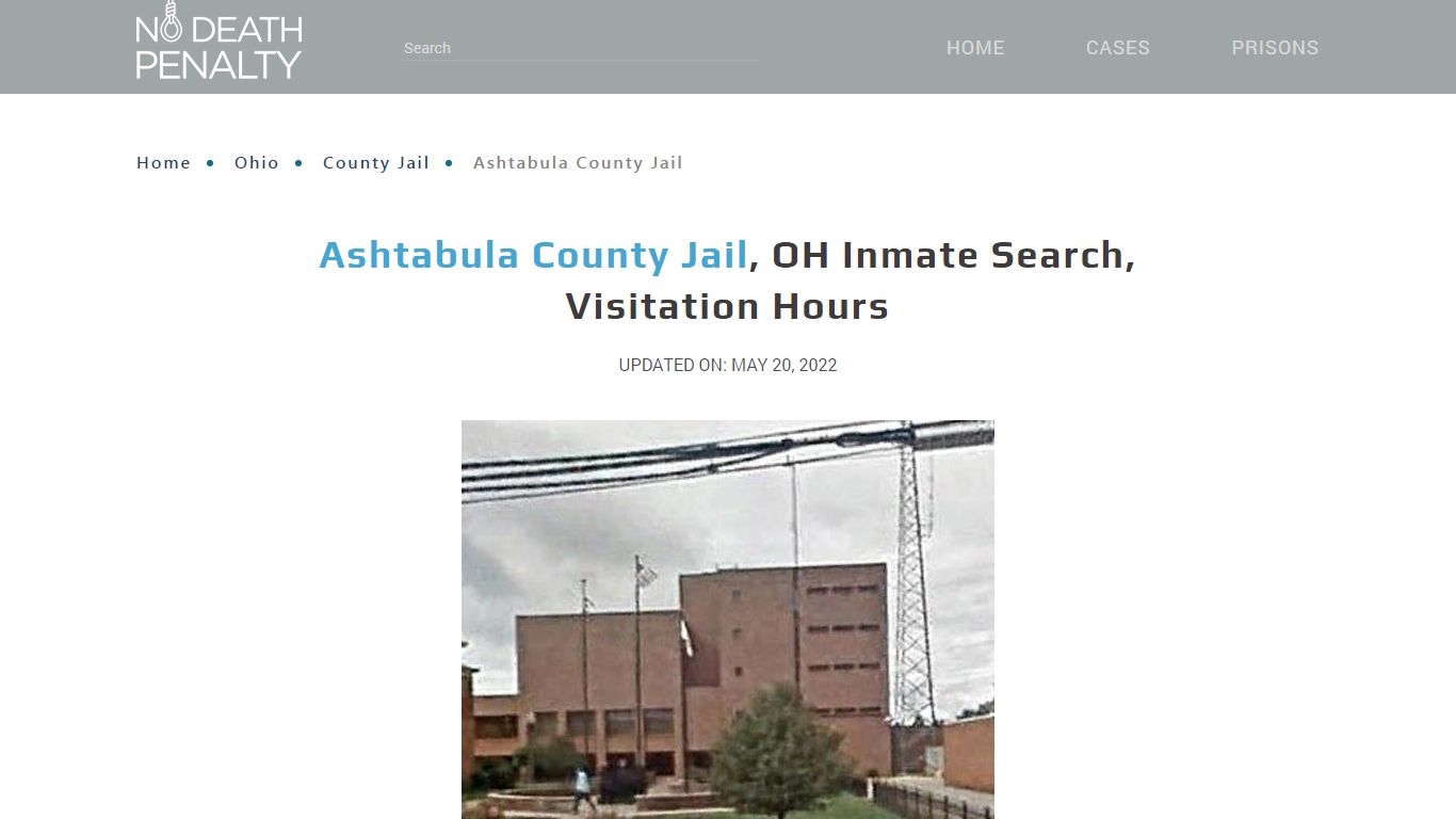 Ashtabula County Jail, OH Inmate Search, Visitation Hours